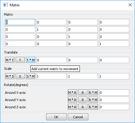Matrix editor form
