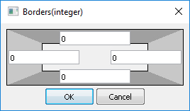 Integer rectangle editor form