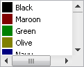 ColorListBox control(widget)