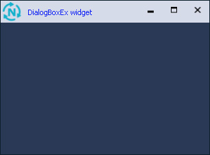 DialogBoxEx widget